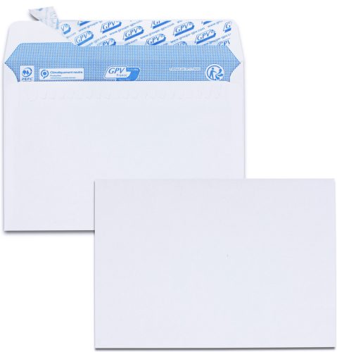 GPV Enveloppes, C6, 114 x 162 mm, blanc, sans fenêtre