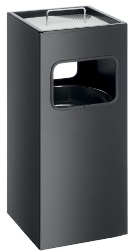DURABLE Corbeille à papier METAL, avec cendrier, 17 litres