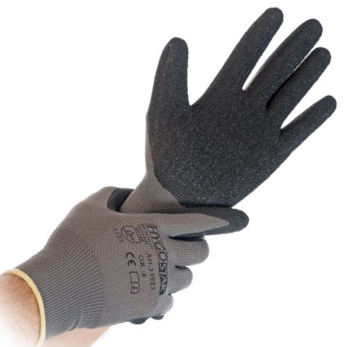 HYGOSTAR Gants de travail Skill, L, gris/noir
