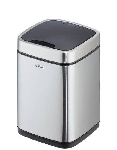 DURABLE Poubelle automatique 'NO TOUCH', 6 litres, argent