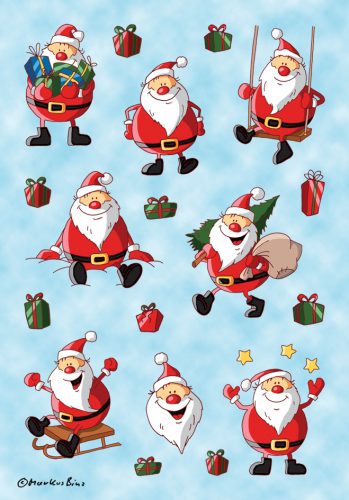 HERMA Autocollants de Noel DECOR 'Père Noel'