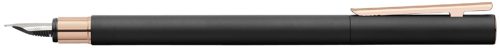 FABER-CASTELL Stylo plume NEO Slim métal, noir/rose, EF