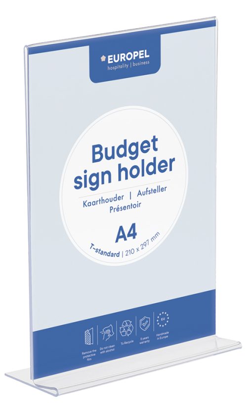 EUROPEL Porte-visuel Budget, A4, droit