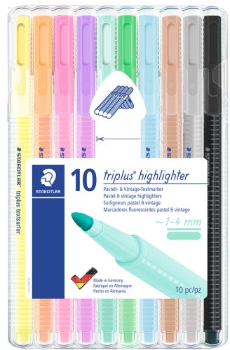 STAEDTLER Surligneur 'triplus highlighter', étui de 10