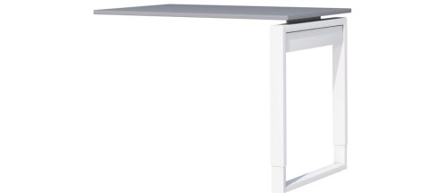 Kerkmann Table annexe FRESH, piètement cadre, graphite