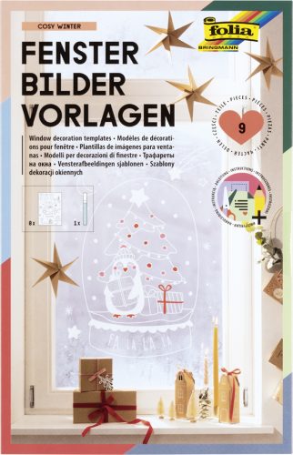 folia Modèle de décoration pour fenêtres 'COSY WINTER'