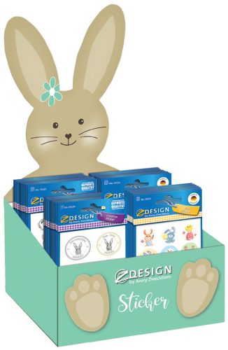 AVERY Zweckform ZDesign Sticker de Pâques, présentoir lapin