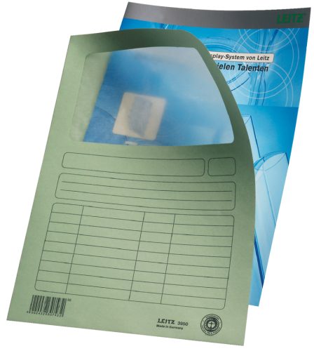 LEITZ Chemise à fenêtre, format A4, carton, assorti