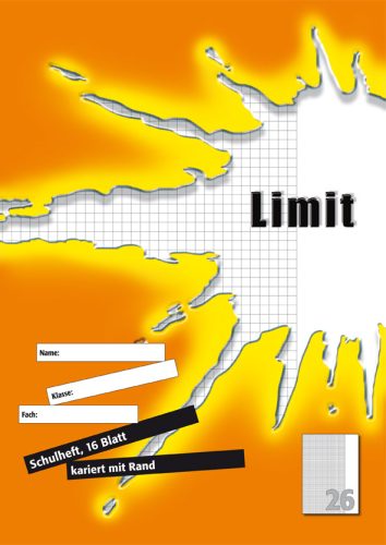 LANDRÉ cahier 'LIMIT' A4, linéature 27 / 9 mm ligné