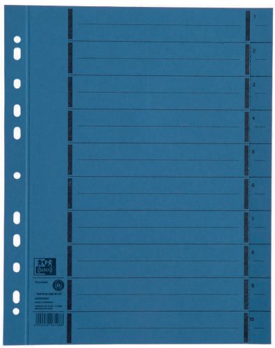 Oxford Intercalaire avec perforation, A4 extra large, orange
