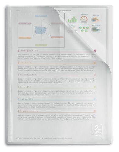 ELBA Protège-documents '2nd Life', A4, 40 pochettes, PP