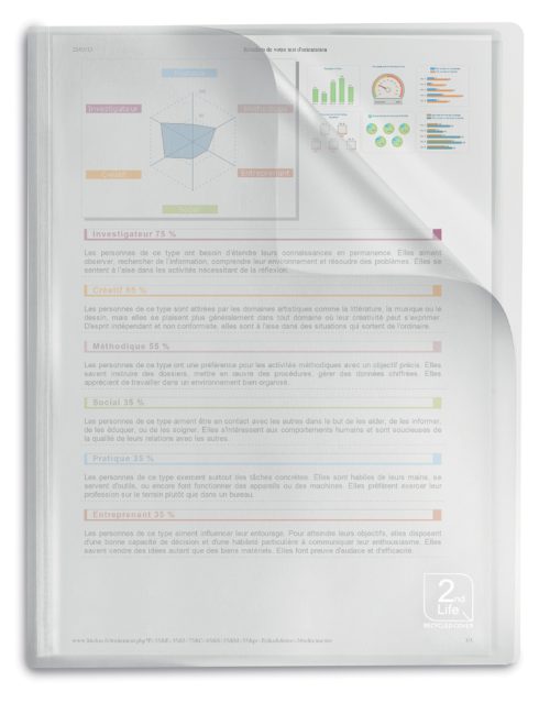 ELBA Protège-documents '2nd Life', A4, 40 pochettes, PP