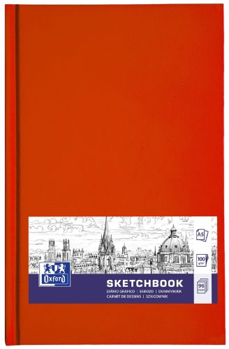 Oxford Cahier de croquis couverture rigide, A6, 96 feuilles