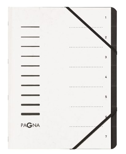 PAGNA Trieur 'Sorting File', 7 compartiments, blanc