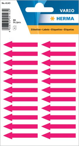 HERMA Etiquette d'indication 'flèches', 38 x 7 mm,rouge fluo
