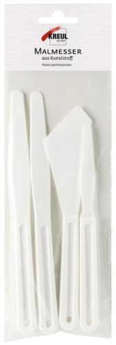 KREUL Kit de couteaux à peindre, plastique, blanc