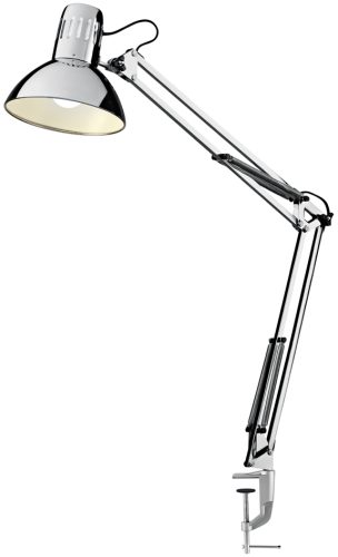 Hansa Lampe d'architecte LED Manhanttan, avec pince, chrome