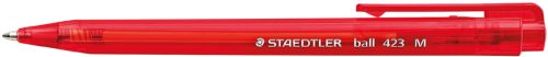 STAEDTLER Stylo à bille rétractable ball 423 M, rouge