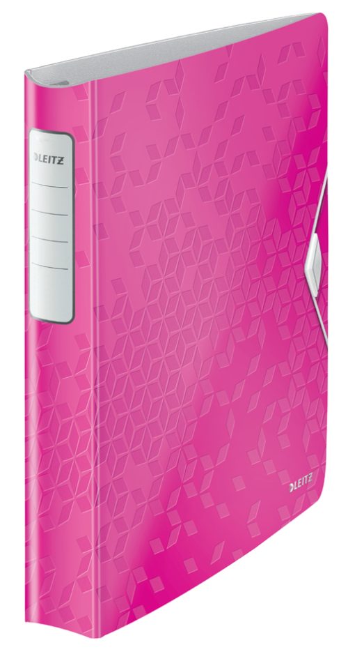 LEITZ Classeur à anneaux Active WOW SoftClick, A4, rose vif