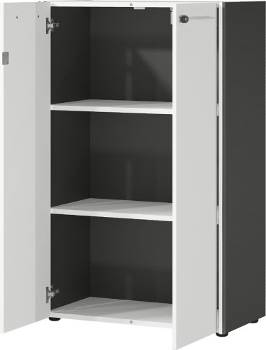 GERMANIA Armoire à dossiers GW-PASADENA, graphite/blanc