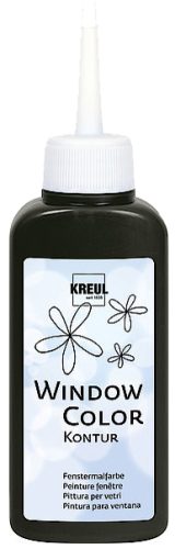 KREUL Window Color Peinture de contours, argent-scintillant