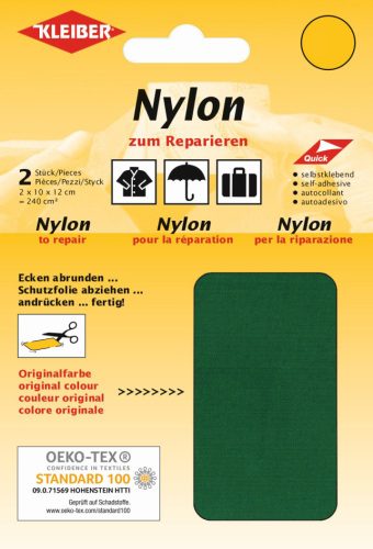 KLEIBER Pièce de réparation nylon, autocollant, vert