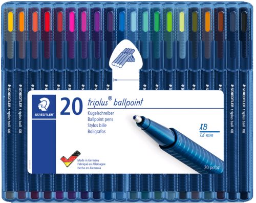 STAEDTLER Stylo à bille triplus ball 437 XB, étui de 20