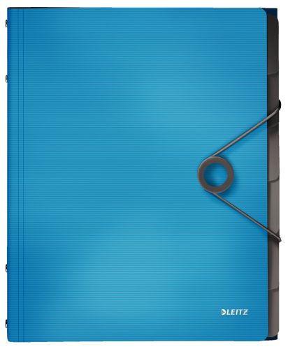 LEITZ Trieur Solid, A4, pp, 6 compartiments, bleu clair