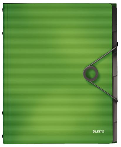 LEITZ Trieur Solid, A4, PP, 6 compartiments, vert clair