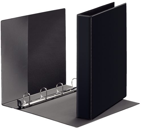 LEITZ classeur à anneaux Premium, A4, extra large, noir, 4