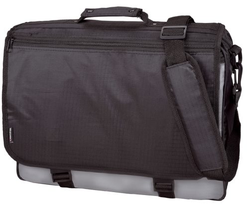 LiGHTPAK Sac à bandoulière 'WAVE', Polyester, noir/gris