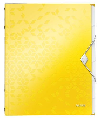 LEITZ Chemise de rangement WOW, A4, PP, jaune métallisé
