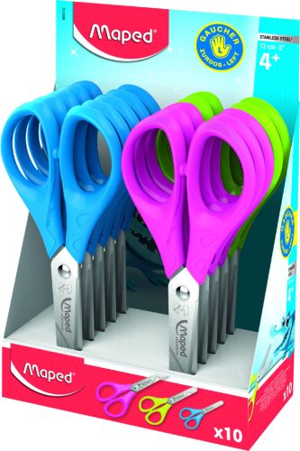 Maped Ciseaux Pulse, longueur: 130 mm, présentoir de 10
