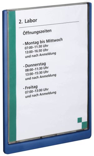 DURABLE Plaque de porte CLICK SIGN, A4, bleu foncé