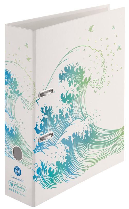 herlitz Classeur à levier à motif maX.file GREENline Ginkgo