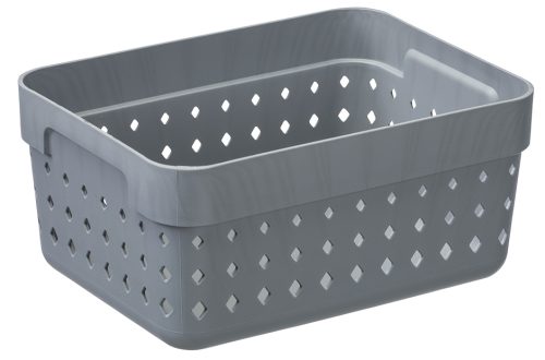 plast team Corbeille de rangement SEOUL ORGANIZER L, gris