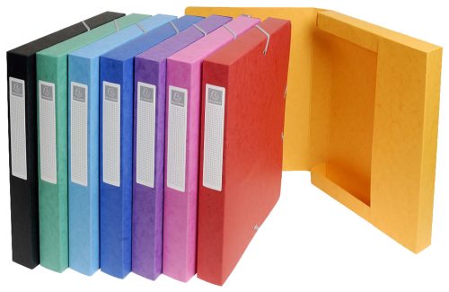 EXACOMPTA Boîte de classement, carton, dos: 40 mm, bleu