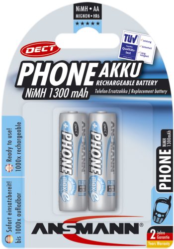 ANSMANN Pile rechargeable NiMH SPECIAL, Mignon AA, 1.300 mAh