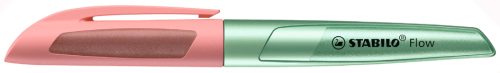 STABILO Stylo plume Flow COSMETIC, vert métallisé/abricot