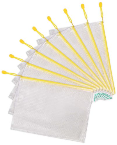 djois by tarifold Pochette à zip ZIPPER, A4, PVC, jaune