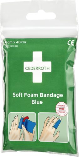 CEDERROTH Pansement 'Soft Foam Bandage', bleu