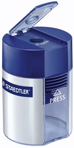 STAEDTLER Taille-crayon avec réservoir, rond, argenté