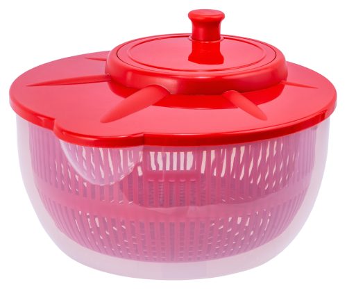 Plast team Essoreuse à salade, avec panier,transparent/rouge