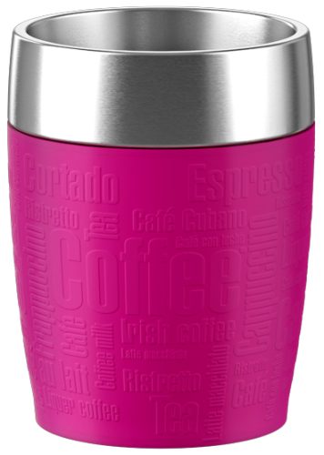 Emsa Tasse isotherme TRAVEL CUP, 0,20 L, manchette rose