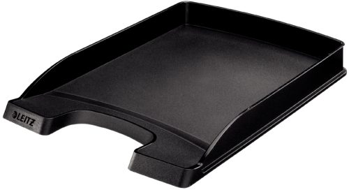LEITZ Corbeille à courrier Plus plat, A4, polystyrène, noir