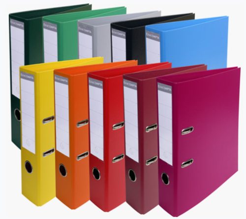 EXACOMPTA Classeur à levier PVC Premium, A4,70 mm,vert foncé