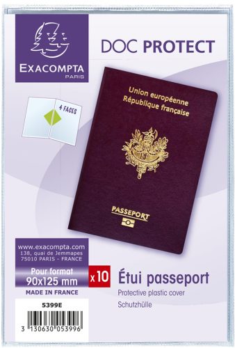 EXACOMPTA Etui de protection, PVC, double, 0,15 mm, A4