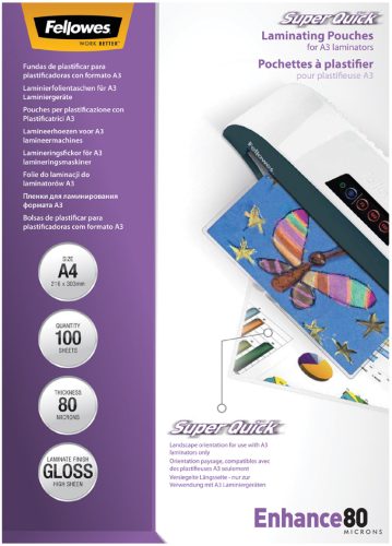 Fellowes Pochette de plastification Super Quick, A4