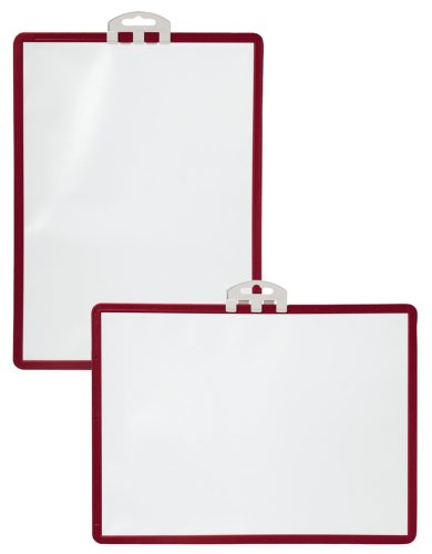 DURABLE Tableau d'informations SHERPA, A4, cadre en rouge