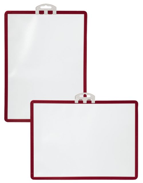 DURABLE Tableau d'informations SHERPA, A4, cadre en rouge